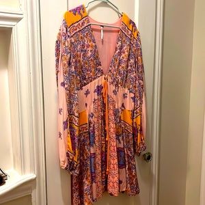 Free people printed mini dress